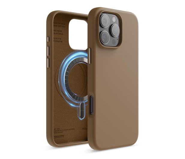 Elago Magnetic Silicone do iPhone 16 Pro Max Brown - 1278803 - zdjęcie